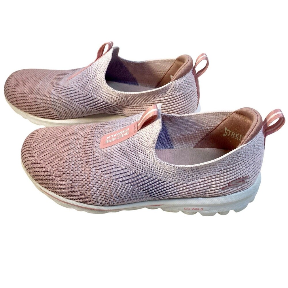 Skechers Slip-Ins Arch Fit Go Walk Anywhere Mauve Sneakers Women's Sz 6 Stretch